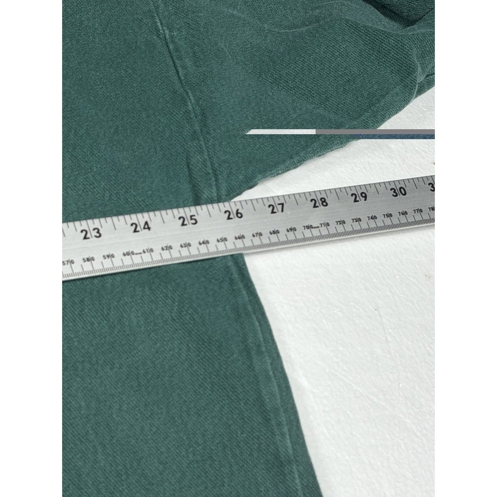 Vintage 90s Bonjour Tradition 22/24 Sweatshirt Plaid Distressed Green No Stretch - Picture 11 of 15